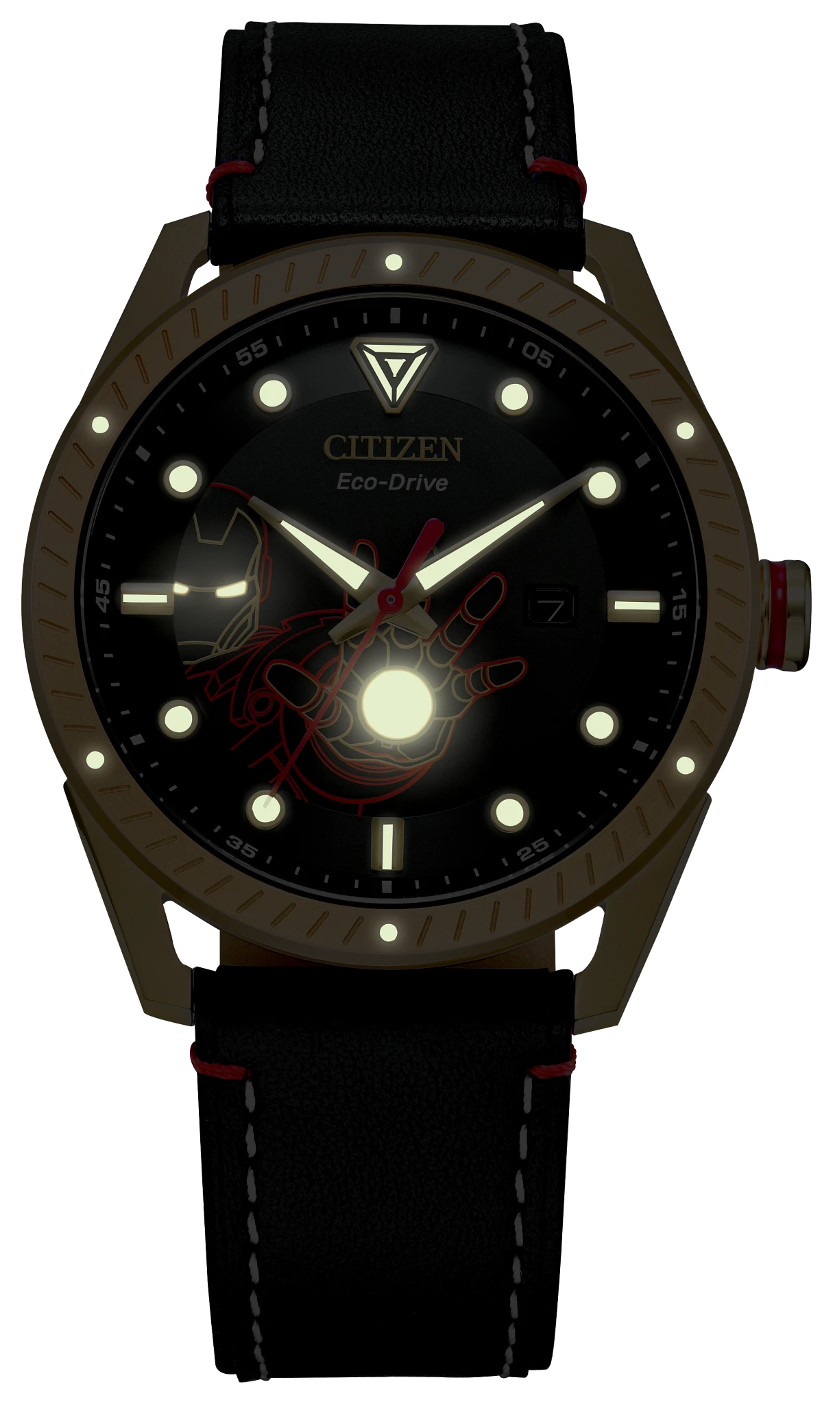 時計 tony Tony Stark Black Dial Leather Strap BM6992-09W | CITIZEN